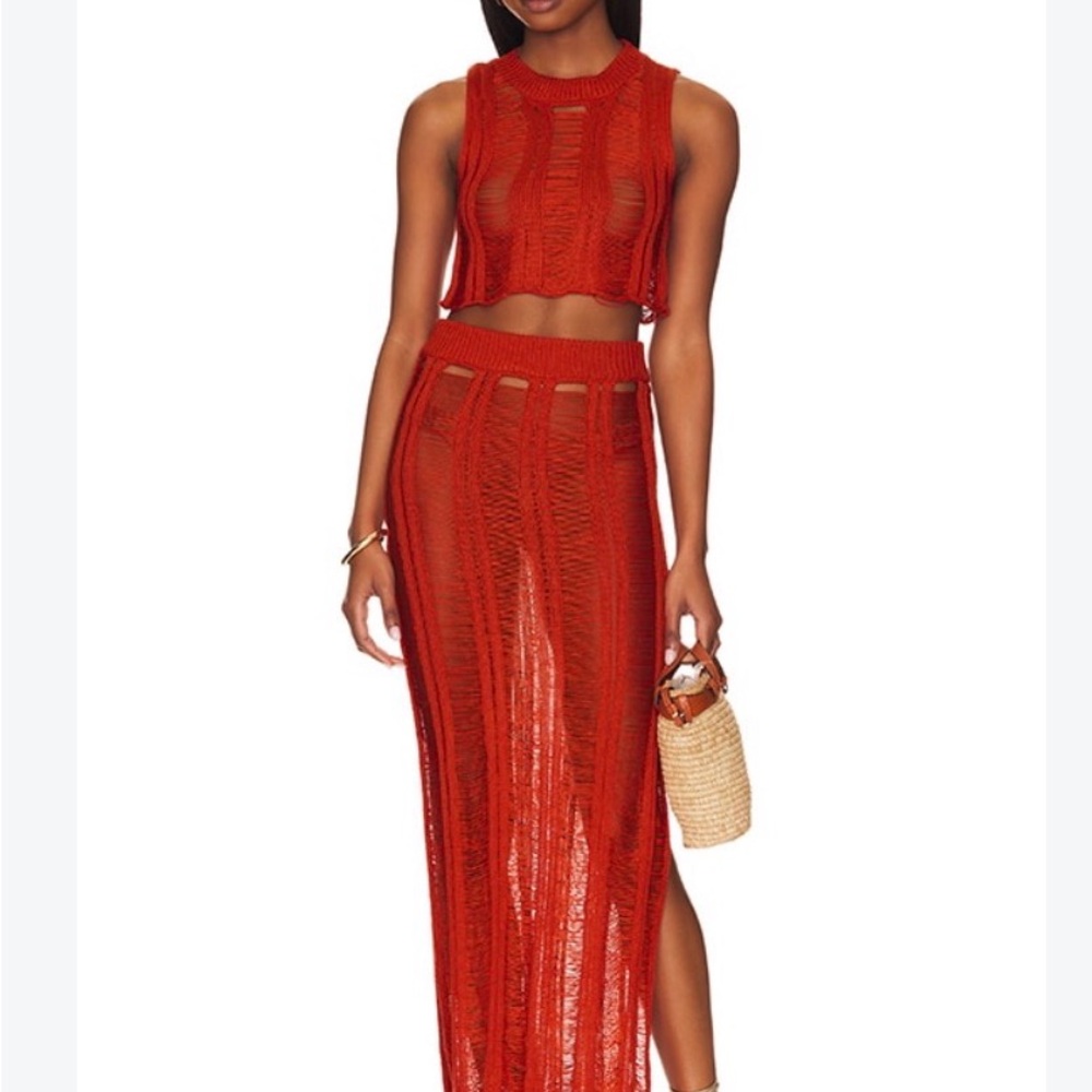 Superdown Orange Swimsuit Coverup for Ibiza